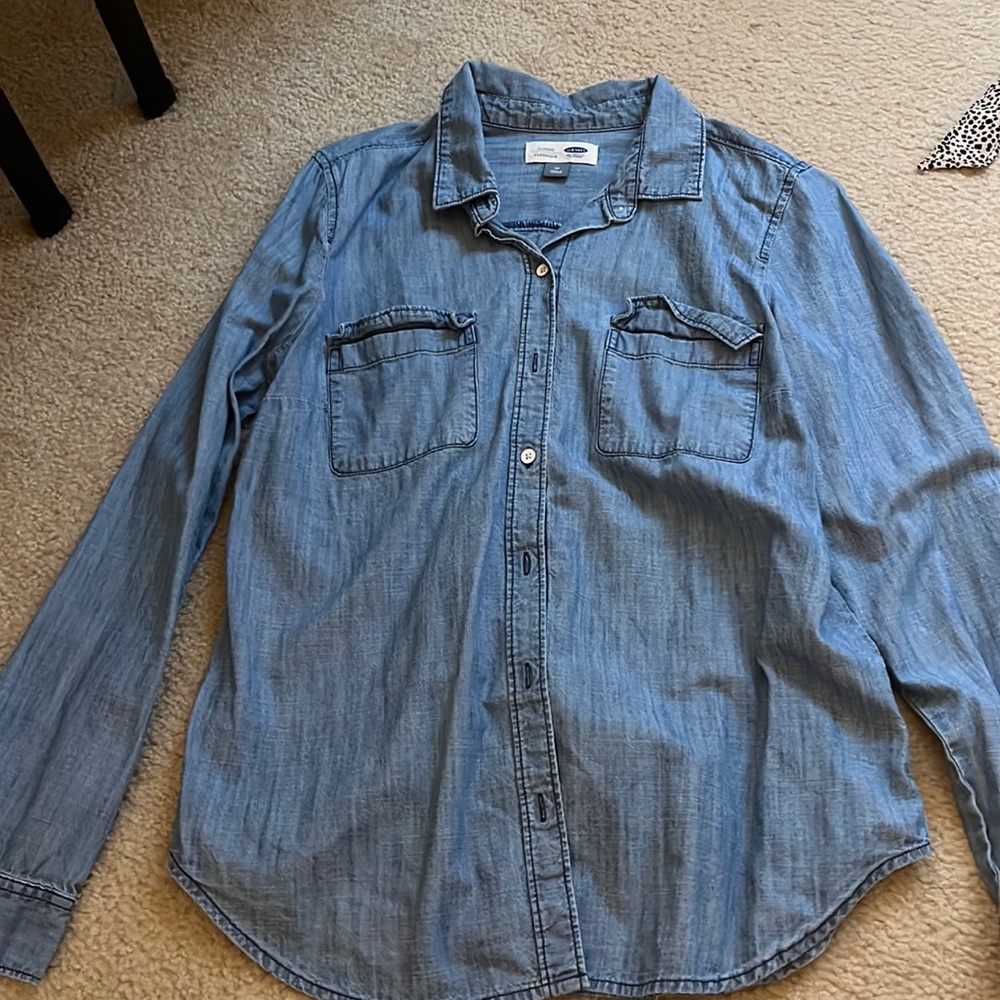 Old navy medium denim flannel